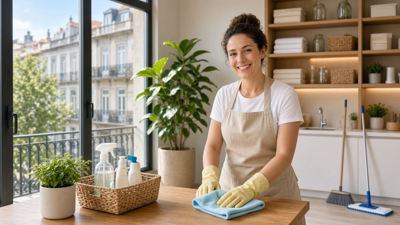 Residential / office cleaning workspace at Concarisba House